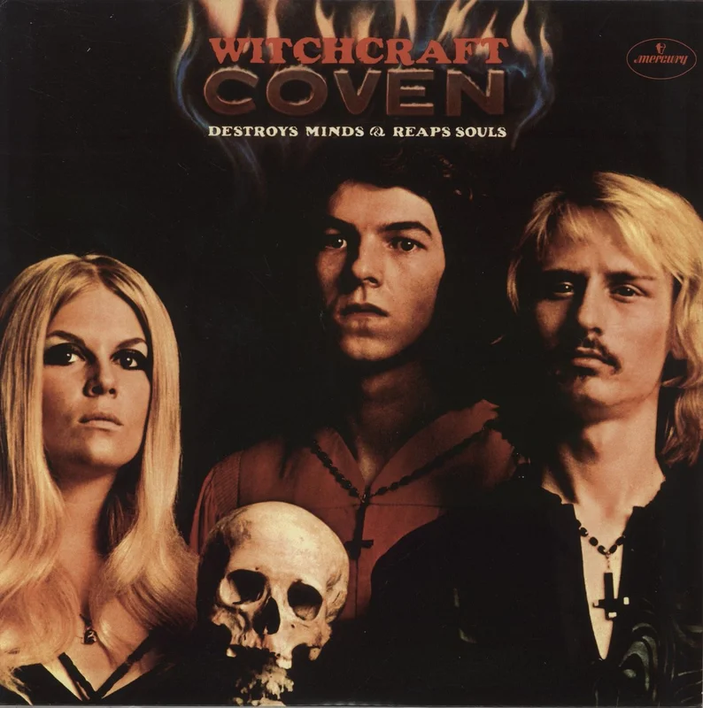 Coven Witchcraft Destroys Minds & Reaps Souls - Crimson Vinyl US Vinyl LP
