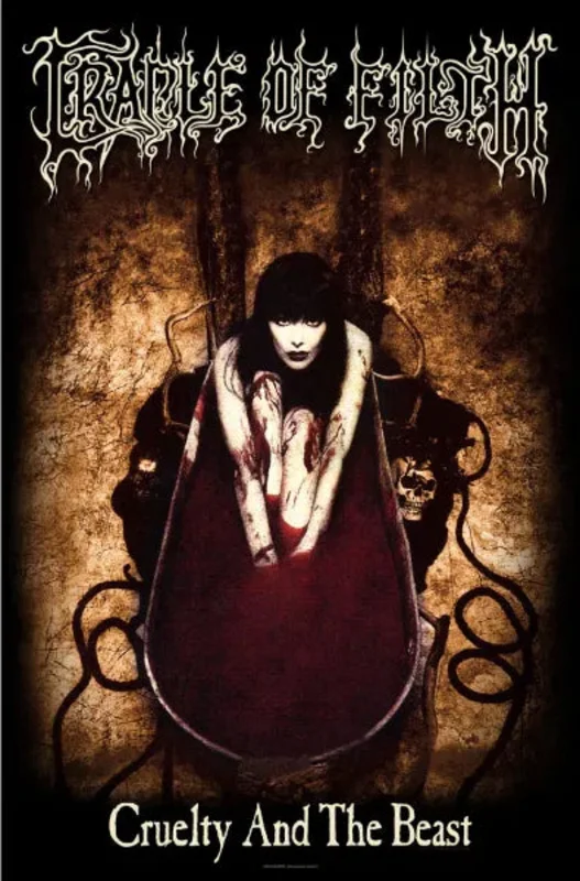 CRADLE OF FILTH: official official CRUELTY AND THE BEAST large flag / textile poster