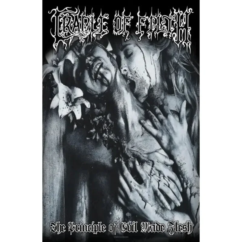 CRADLE OF FILTH: official PRINCIPLE OF EVIL MADE FLESH large flag / textile poster