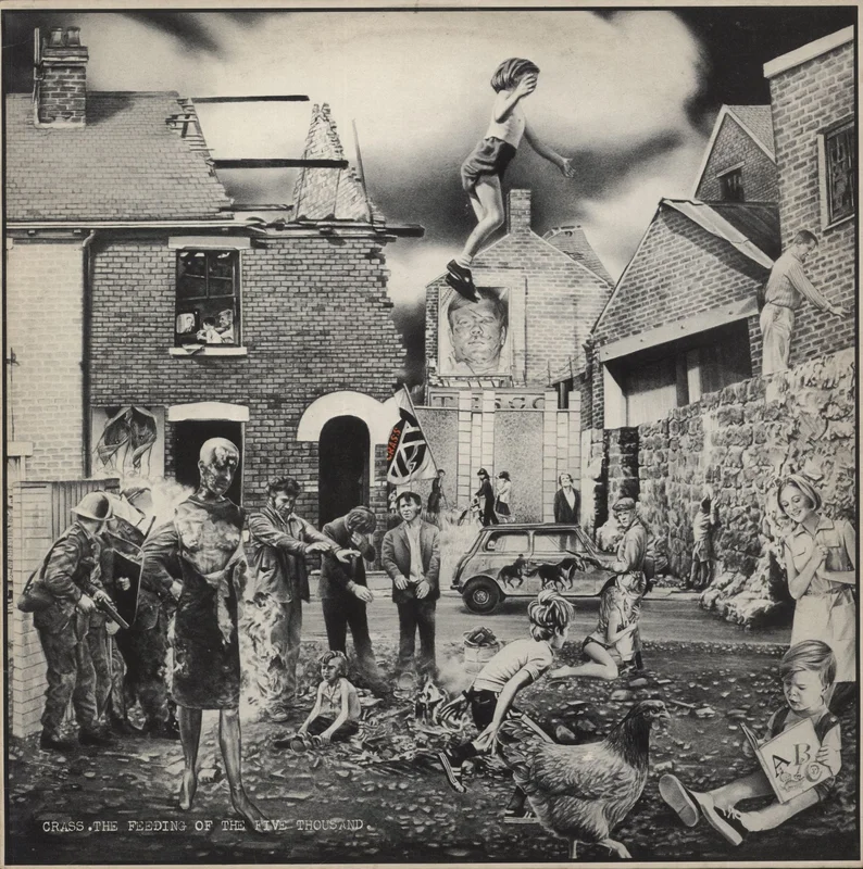 Crass The Feeding Of The Five Thousand - 2nd - EX UK 12" vinyl