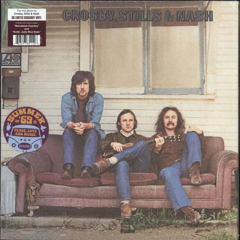 Crosby, Stills, Nash & Young Crosby, Stills & Nash - 140gm Burgundy Vinyl - Sealed + Hype Sticker US Vinyl LP