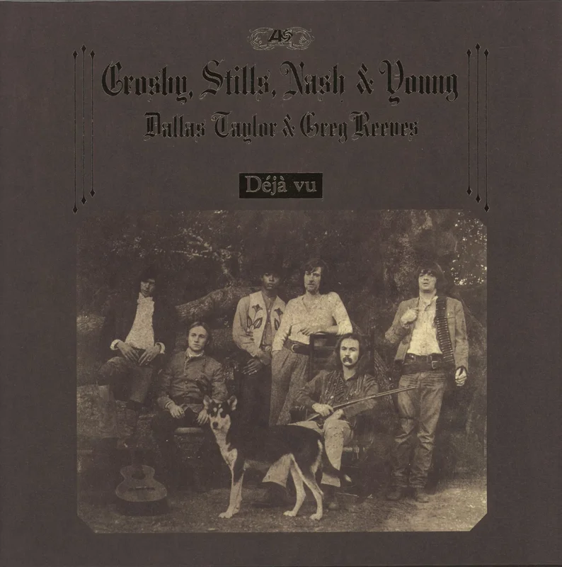 Crosby, Stills, Nash & Young Dj Vu - Remastered - Black Vinyl UK Vinyl LP