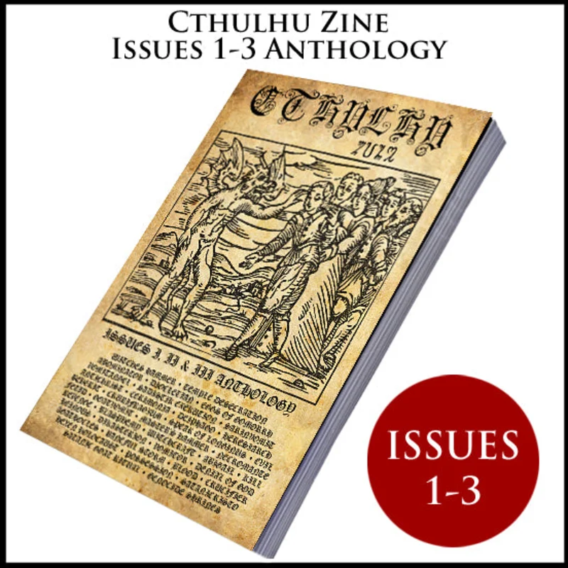 CTHULHU ZINE collection 1 (Issues 1, 2 & 3)  [black, death, grind, war metal, underground fanzine]