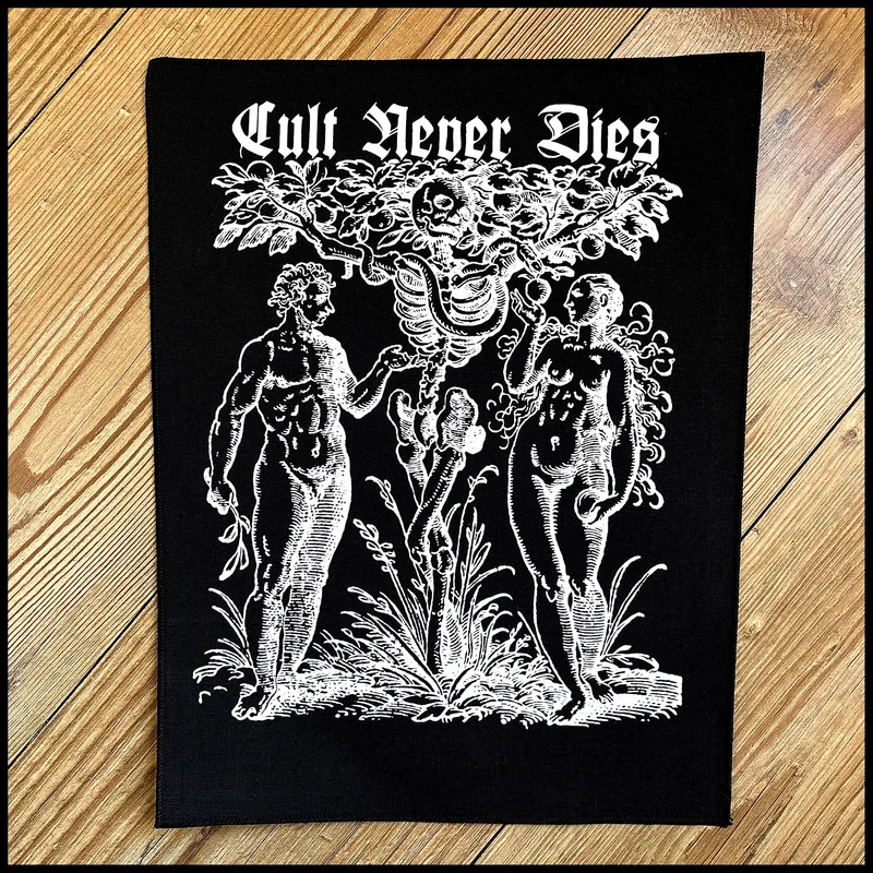 CULT NEVER DIES: official TREE OF KNOWLEDGE AND DEATH large back patch