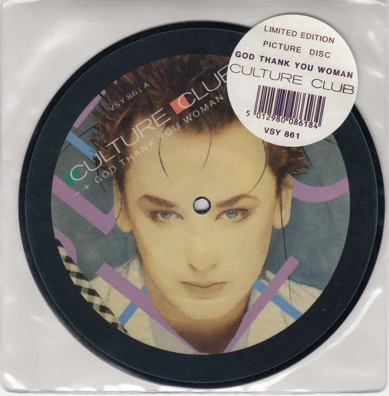 Culture Club God Thank You Woman UK 7" picture disc