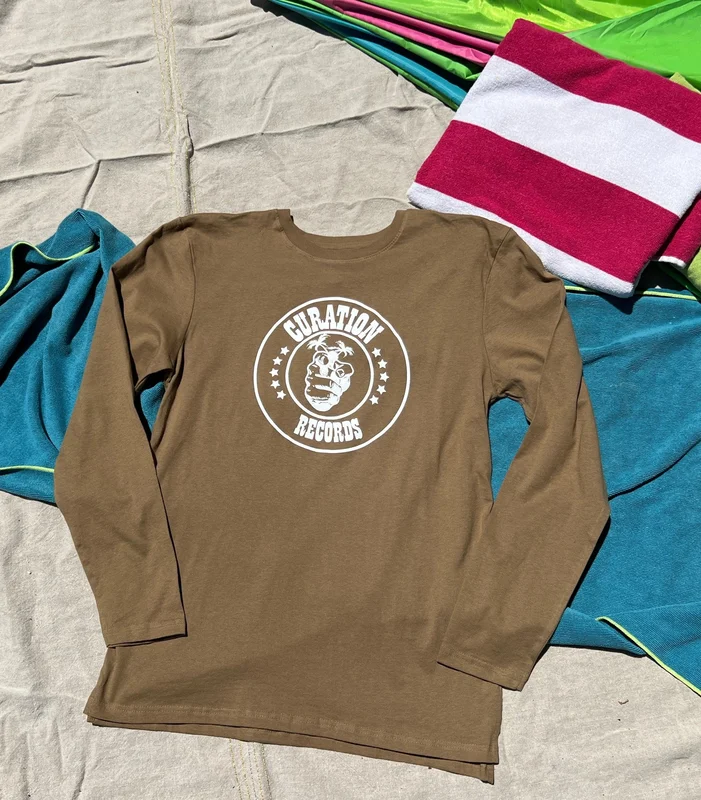 Curation Coyote Brown with White logo Long Sleeve Brown w/ White Logo