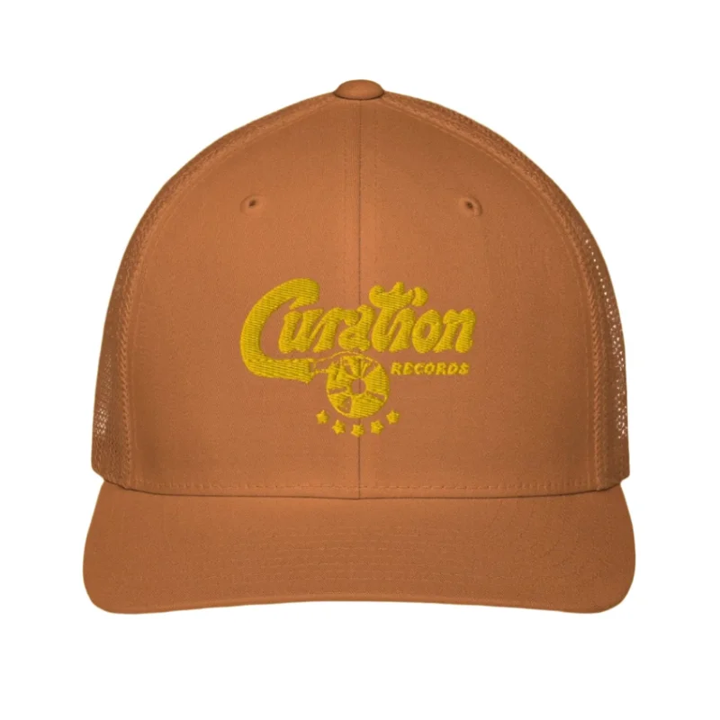 Curation Records Closed-back Trucker Cap Navy