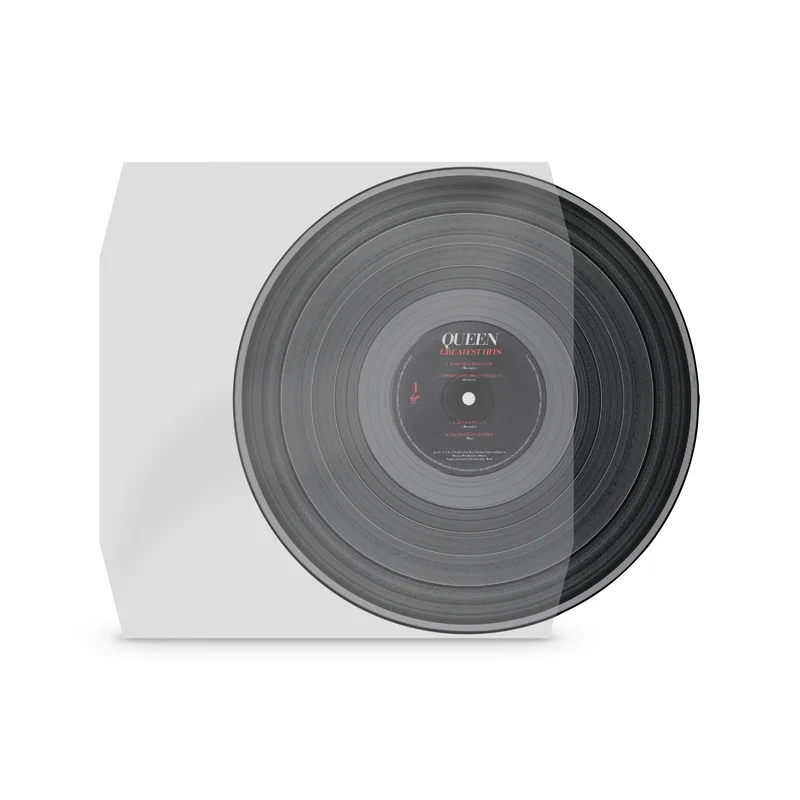 Cut Corner 12" Frosted Record Inner Sleeves - Anti-Static 90 Micron HDPE