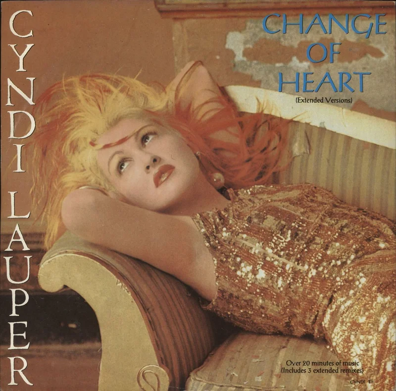 Cyndi Lauper Change Of Heart UK 12" vinyl