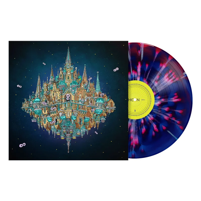 Dance Gavin Dance Pantheon - Cobalt & Ruby Smush with White Splatter Vinyl - Sealed UK 2-LP vinyl set