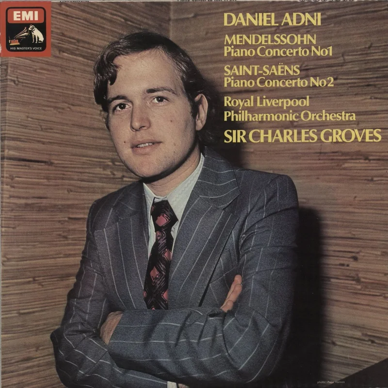 Daniel Adni Mendelssohn: Piano Concerto No1 / Saint-Sans: Piano Concerto No2 UK Vinyl LP