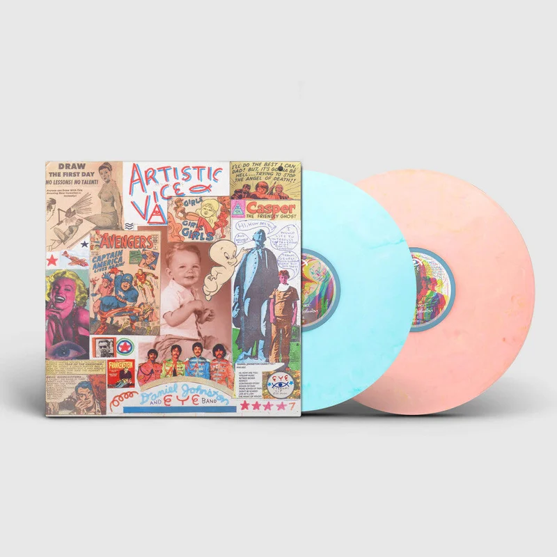 Daniel Johnston - Artistic Vice [Disc 1 - Light Blue, disc 2- Peach Swirl]