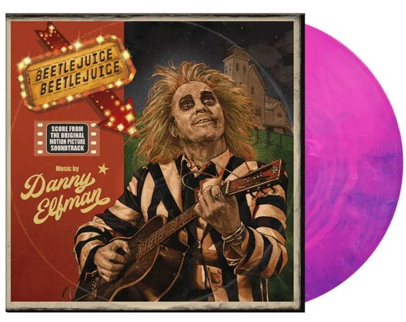 Danny Elfman Beetlejuice Beetlejuice [Original Motion Picture Score] - Purple & Pink Vinyl - Sealed UK Vinyl LP