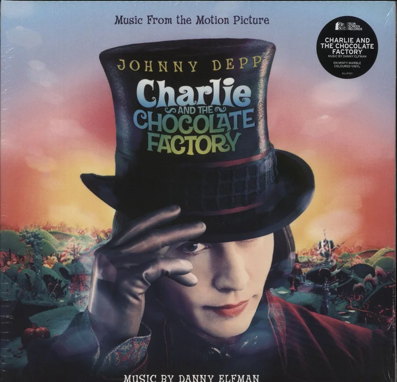 Danny Elfman Charlie And The Chocolate Factory - Red & White Marbled Vinyl - Sealed UK 2-LP vinyl set