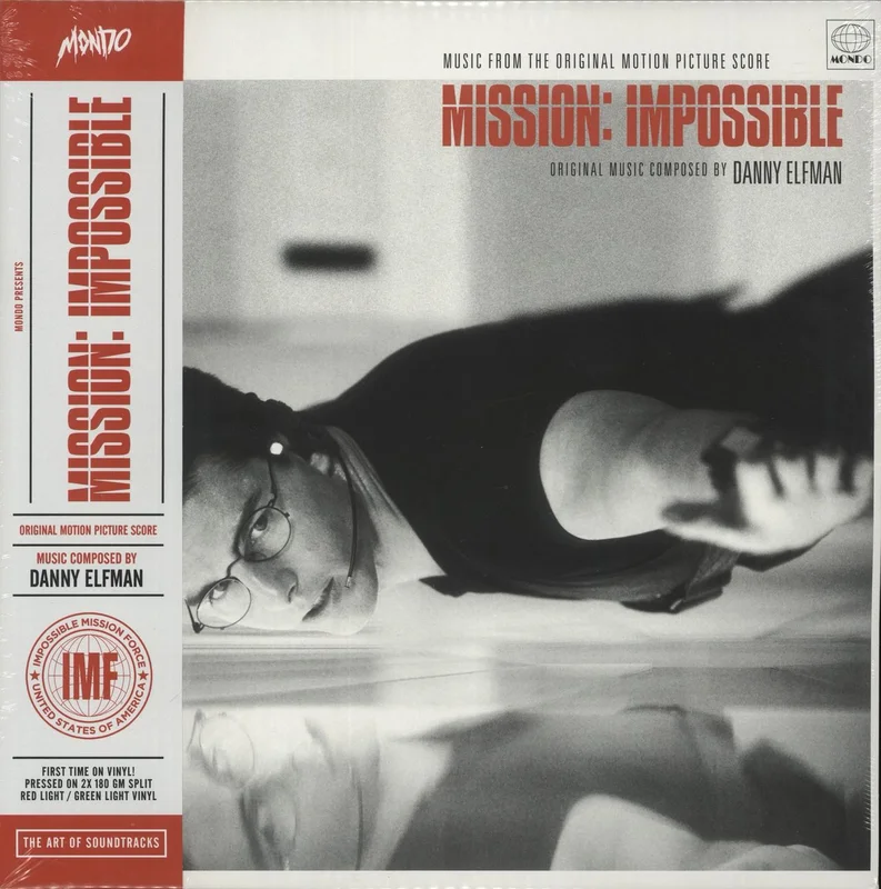 Danny Elfman Mission: Impossible - 180gram Split Red/ Green Vinyl - Sealed US 2-LP vinyl set