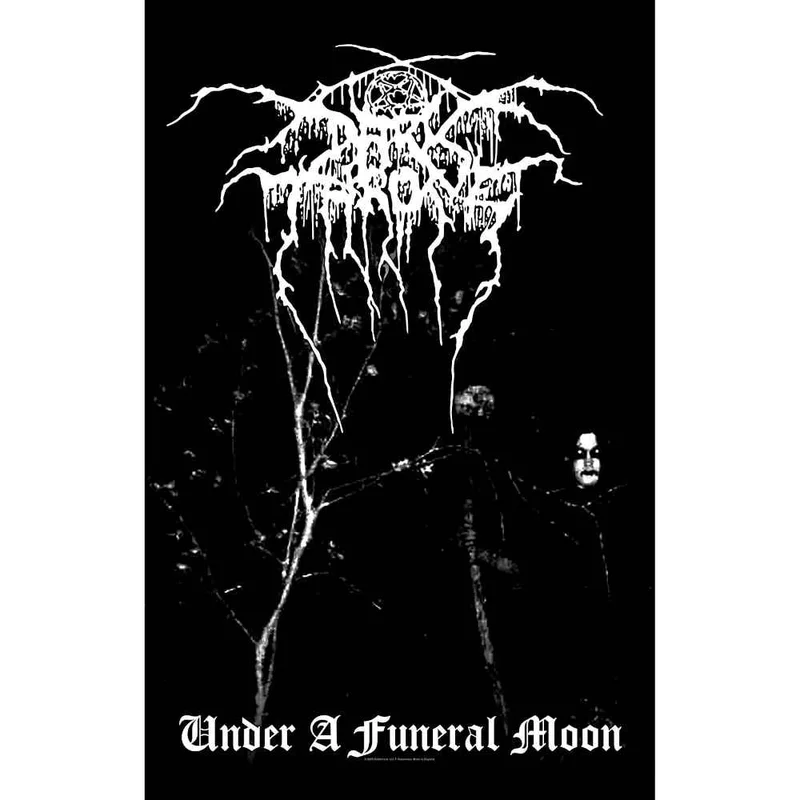DARKTHRONE: official UNDER A FUNERAL MOON large flag / textile poster