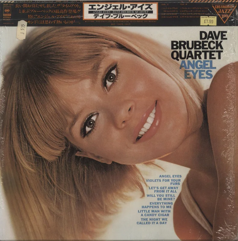 Dave Brubeck Angel Eyes + Obi & Open Shrink Japanese Vinyl LP
