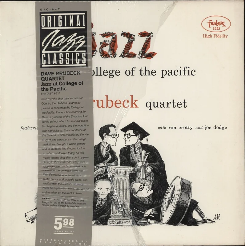 Dave Brubeck Jazz At College Of Pacific + obi US Vinyl LP