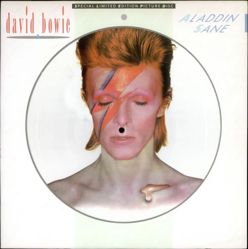David Bowie Aladdin Sane + Certificate UK Picture disc LP