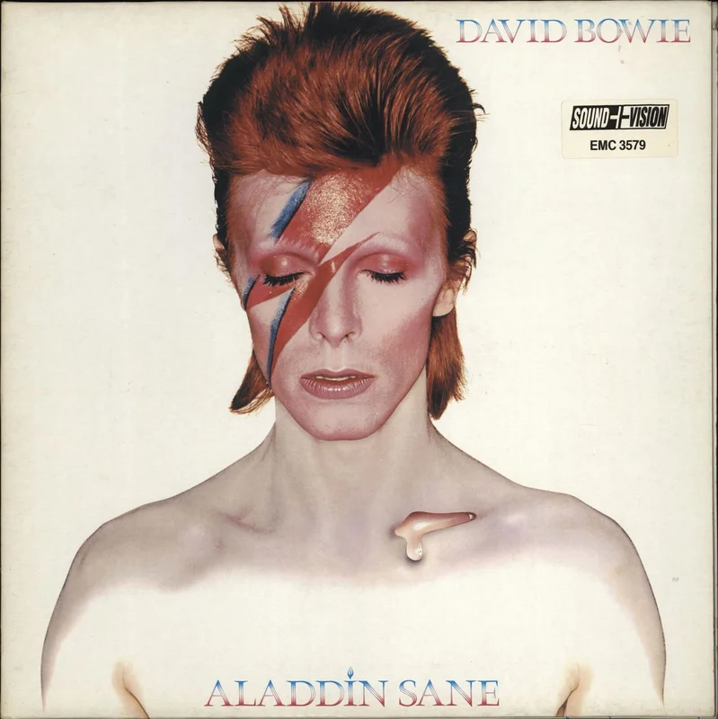 David Bowie Aladdin Sane - Hype Sticker - EX UK Vinyl LP