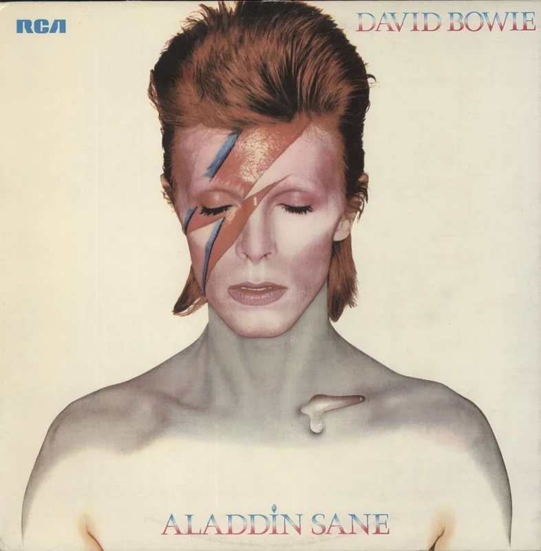 David Bowie Aladdin Sane - Single pocket sleeve Portuguese Vinyl LP