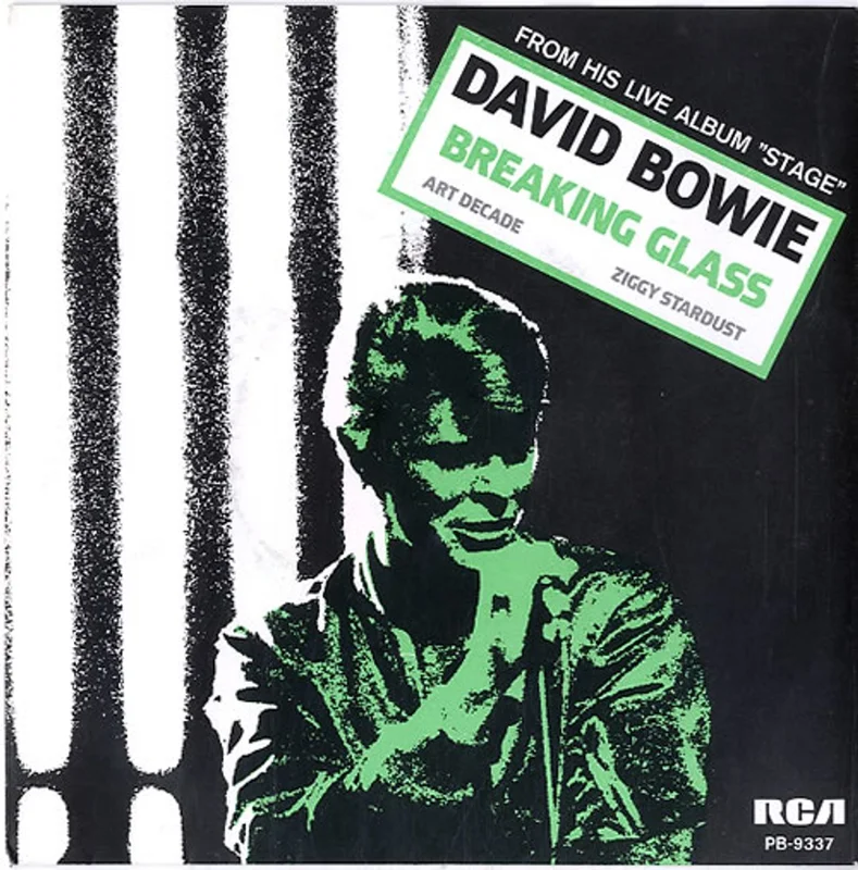 David Bowie Breaking Glass - Blue Vinyl Dutch 7" vinyl