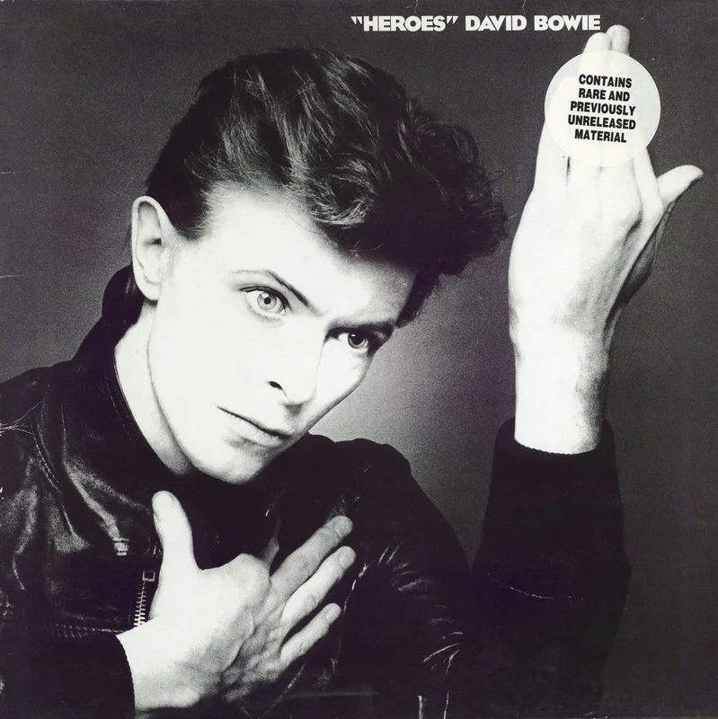 David Bowie Heroes - Stickered sleeve - EX UK Vinyl LP
