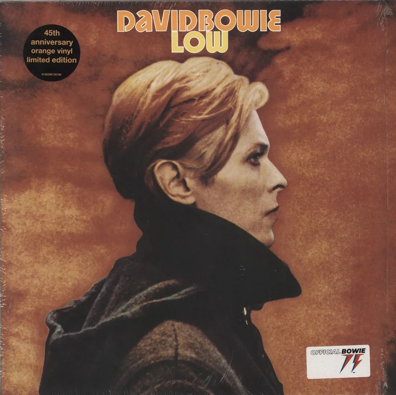 David Bowie Low - 45th Anniversary - Orange Vinyl - Opened shrink with Two Stickers UK Vinyl LP