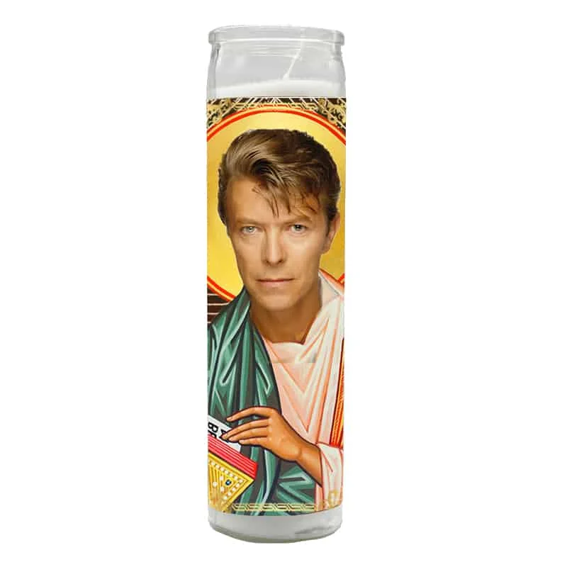 David Bowie Prayer Candle
