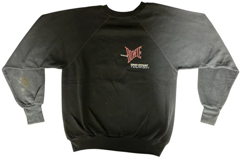 David Bowie Serious Moonlight Tour Sweatshirt 1983 - Vintage Original UK T-shirt