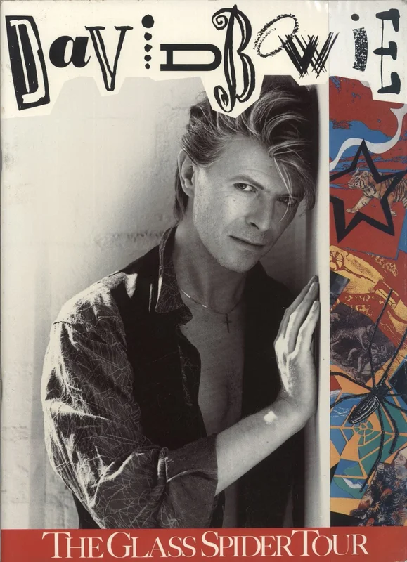 David Bowie The Glass Spider Tour + 4 Ticket Stubs UK Tour programme
