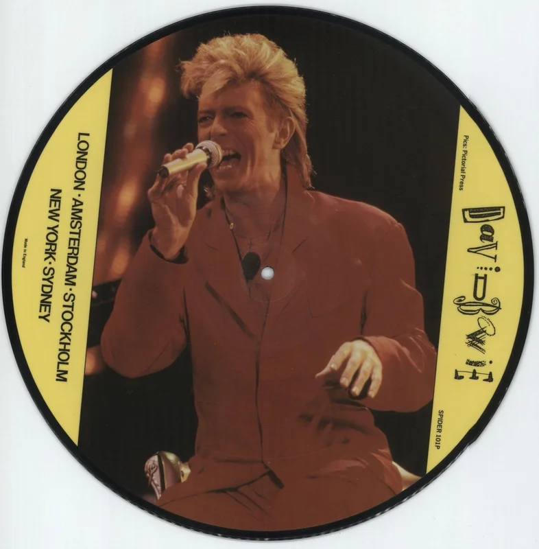 David Bowie The Glass Spider Tour - Press Conferences 1987 UK Promo Picture disc LP