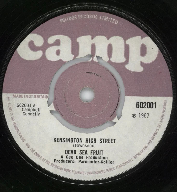 Dead Sea Fruit Kensington High Street UK 7" vinyl