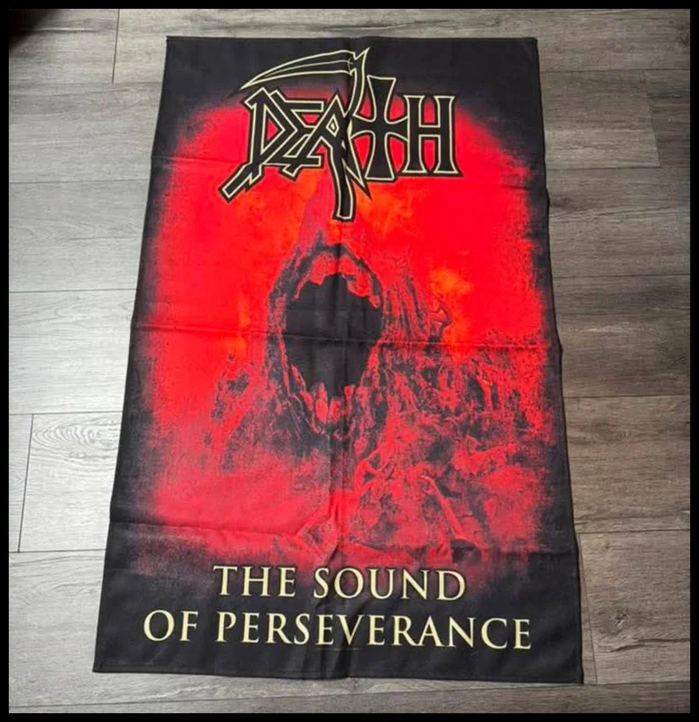 DEATH: official flag / textile poster *preowned/rare*