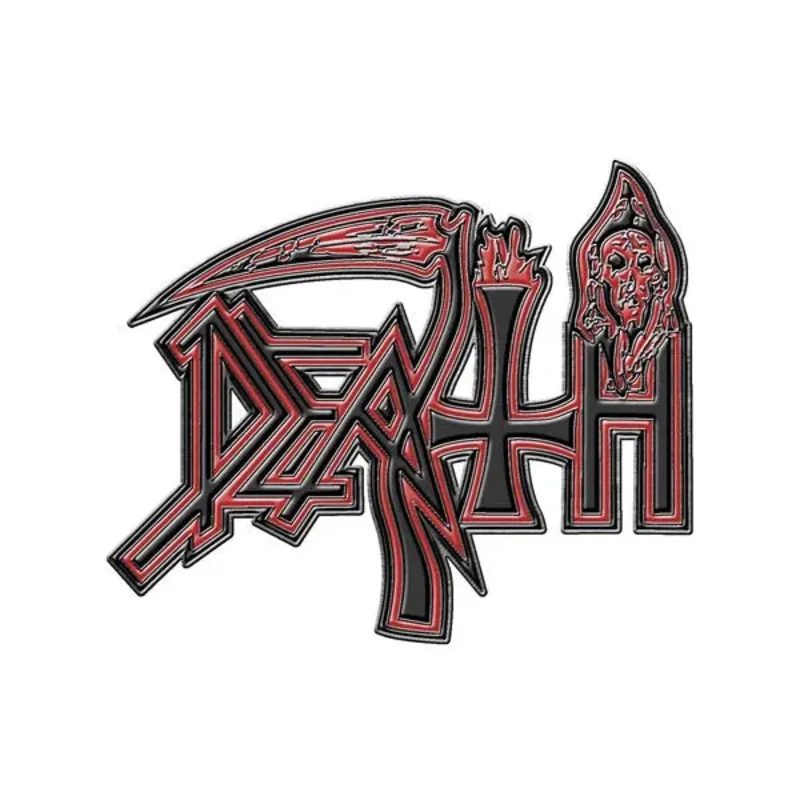 DEATH: official 'Old School' cast metal badge
