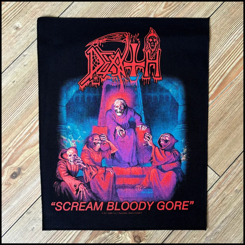 DEATH: official SCREAM BLOODY GORE large back patch