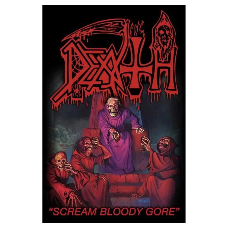 DEATH: official SCREAM BLOODY GORE large flag / textile poster