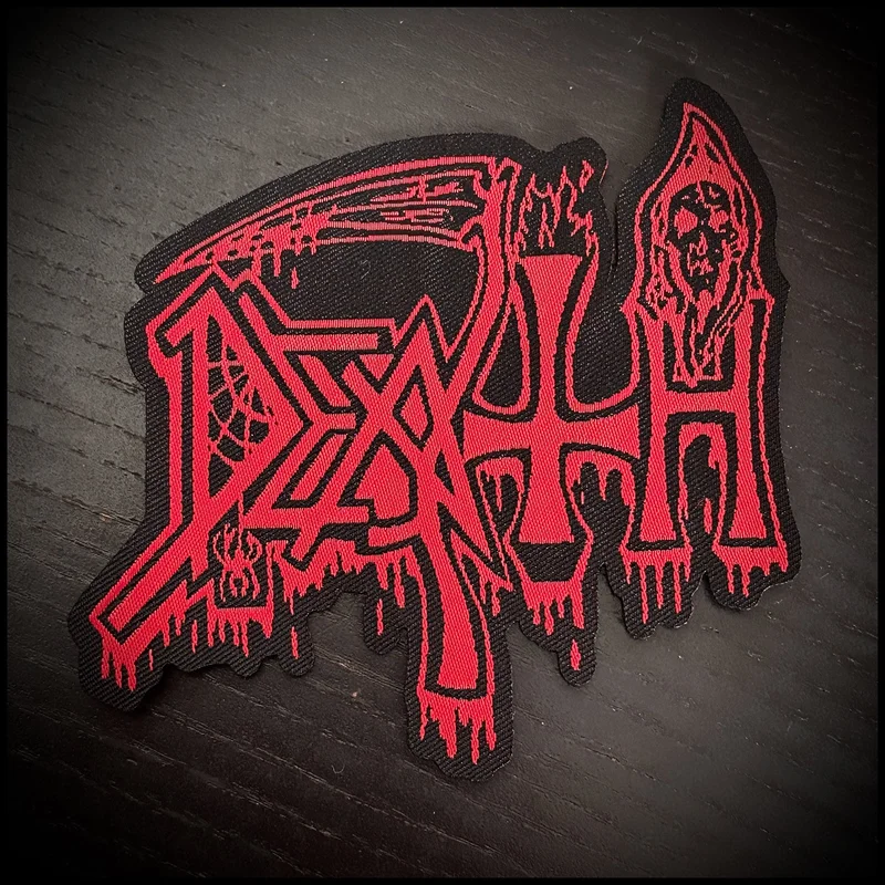 DEATH: official shaped LOGO patch