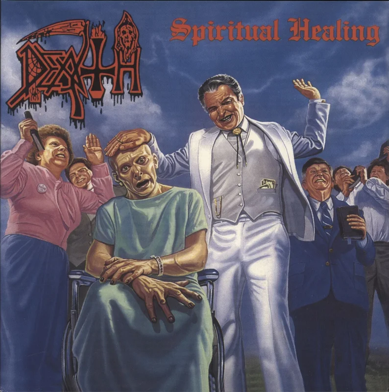 Death Spiritual Healing - Blue Vinyl UK Vinyl LP