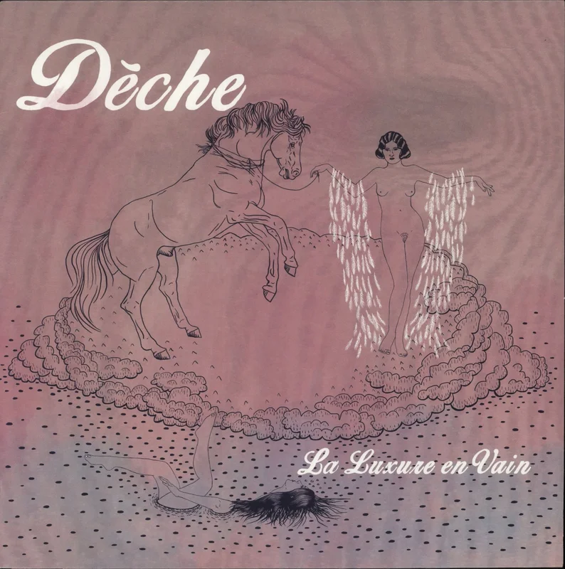Deche La Luxure En Vain - Clear With Pink And Blue Splatter Vinyl US 12" vinyl