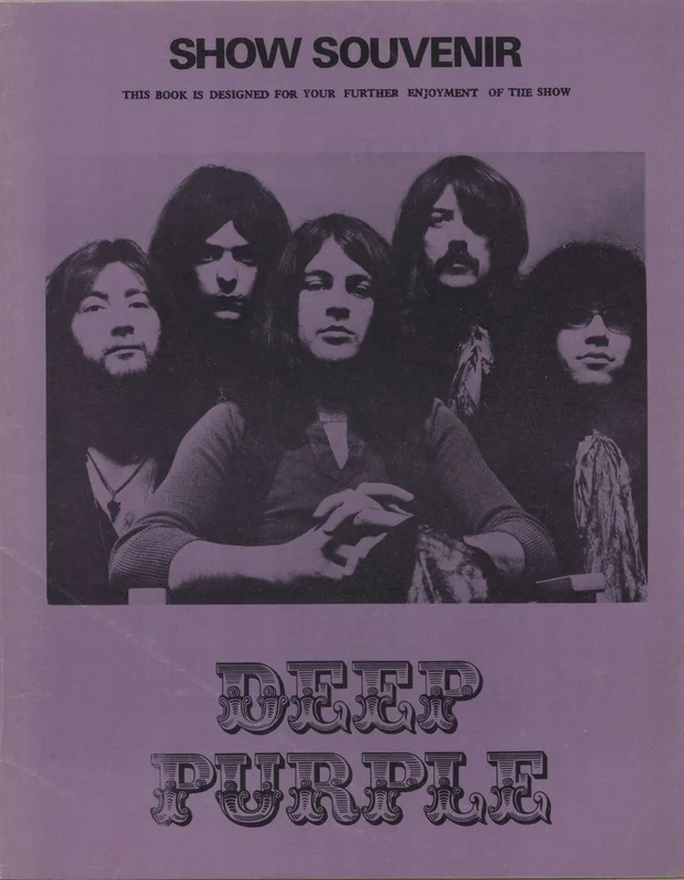Deep Purple Show Souvenir UK Tour programme