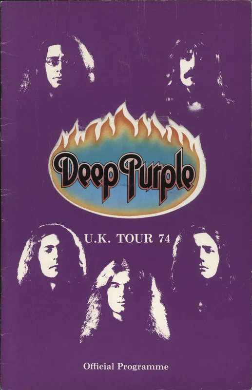 Deep Purple U.K. Tour 74 + Ticket Stub UK Tour programme