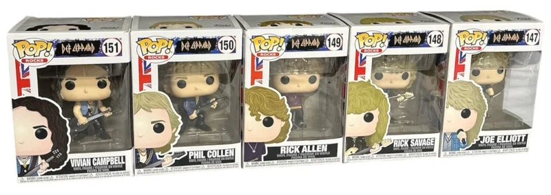 Def Leppard Def Leppard - Full Band Set - Funko Pop! UK Toy