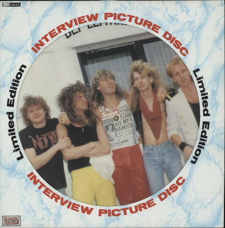Def Leppard Interview Picture Disc + Sleeve UK Picture disc LP