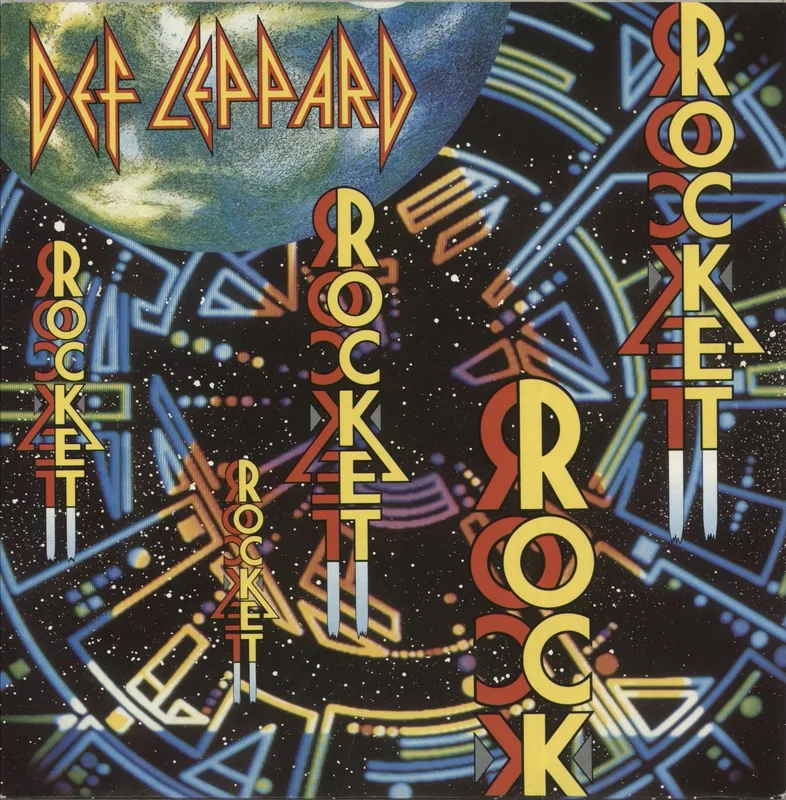 Def Leppard Rocket - Paper label UK 7" vinyl