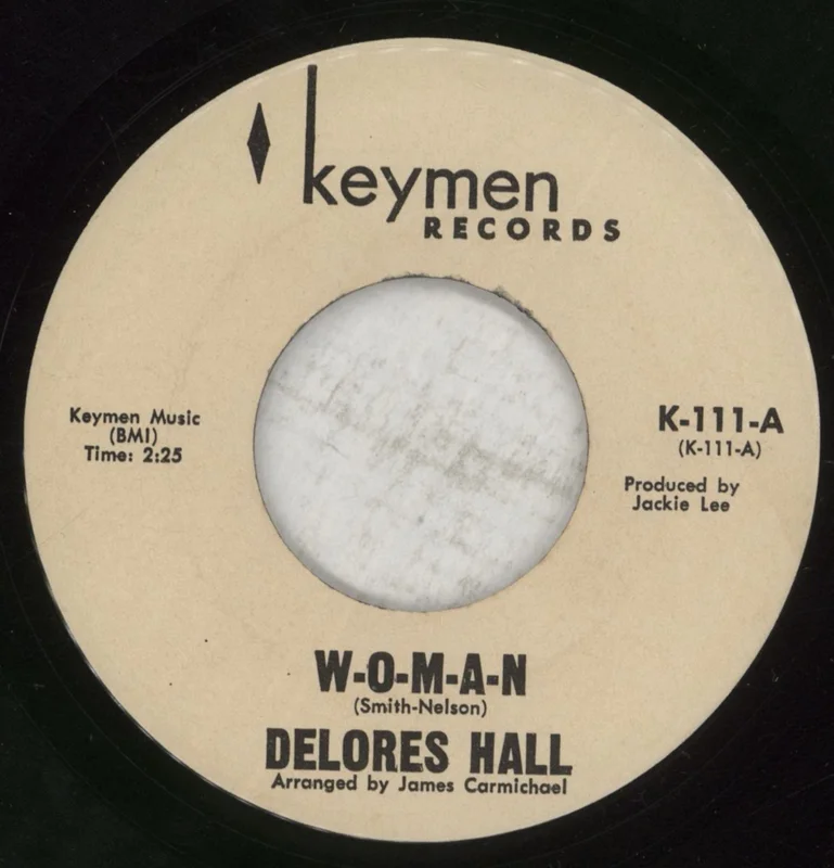 Delores Hall W-O-M-A-N / Good Lovin' Man US 7" vinyl