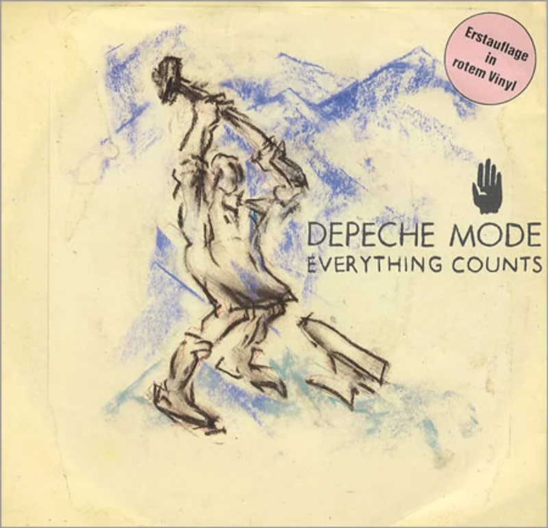 Depeche Mode Everything Counts - Red vinyl German 7" vinyl