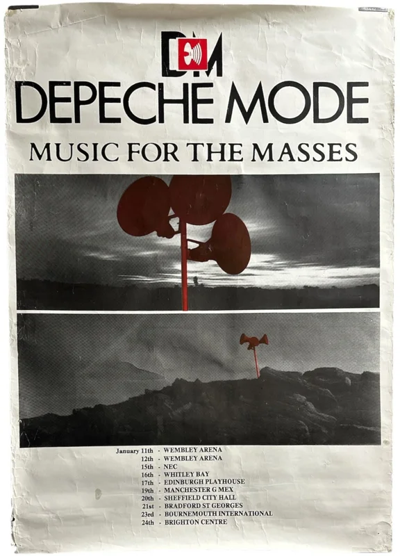 Depeche Mode Music For The Masses - Tour Poster UK Poster