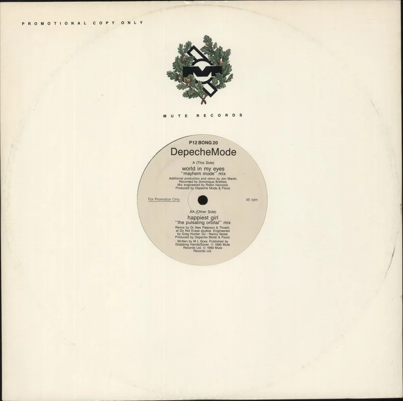 Depeche Mode World In My Eyes - Mayhem Mode Mix UK Promo 12" vinyl