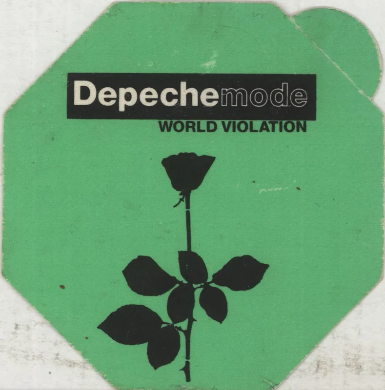 Depeche Mode World Violation Tour Pass - Green Octagon UK Memorabilia